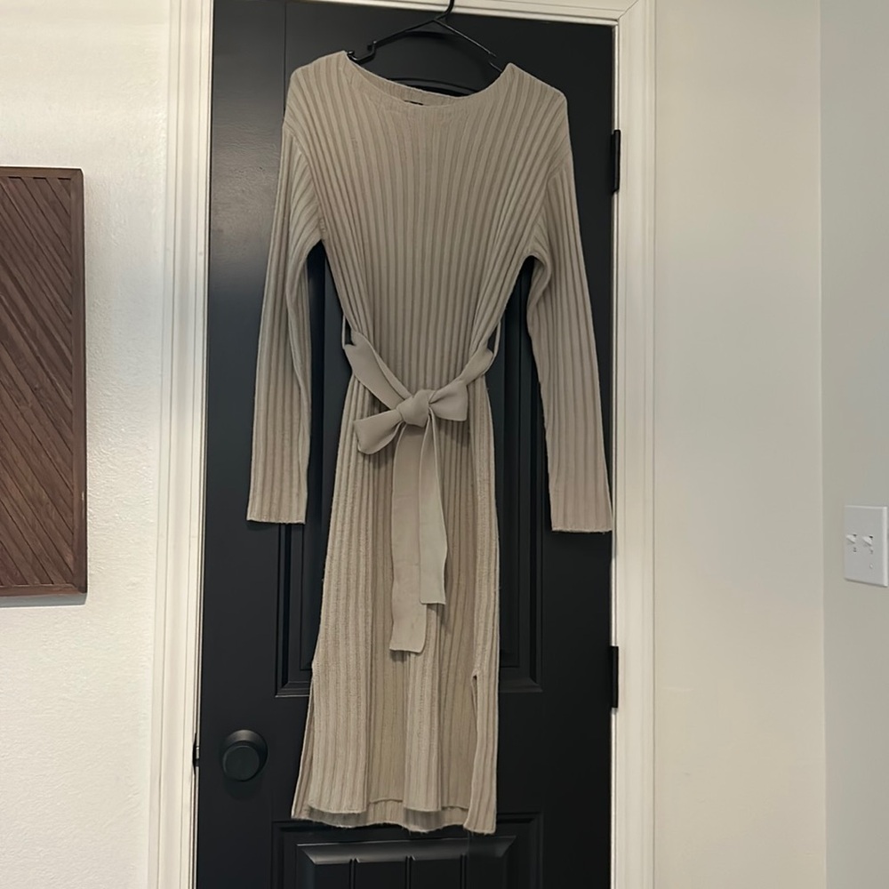 Boohoo Sweater Dress with Tie